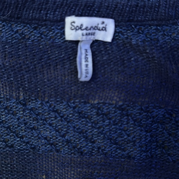 Splendid V Neck Cardigan with peplum hem - Picture 2 of 5